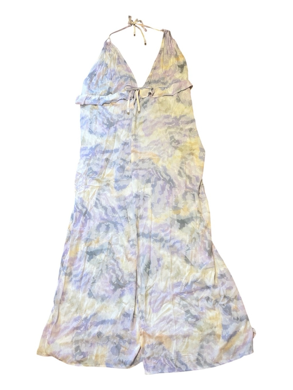 Victoria's Secret Ruffle tie front Swim Cover-Up Size M NWT